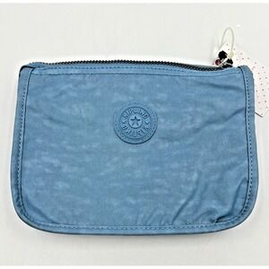 Kipling 452 Blue Grey Harrie Pouch Cosmetic Bag Toiletries Bag NWT